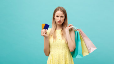 Woman wondering if her gift cards are a scam