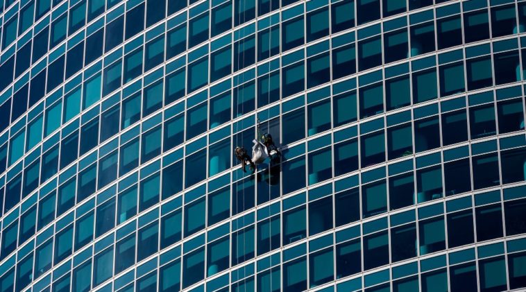 High rise window washers make a good wage