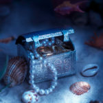 Treasure chest under the sea