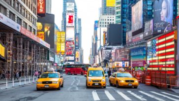 Times Square in New York City is an expensive place to advertise