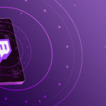 Twitch logo on a phone