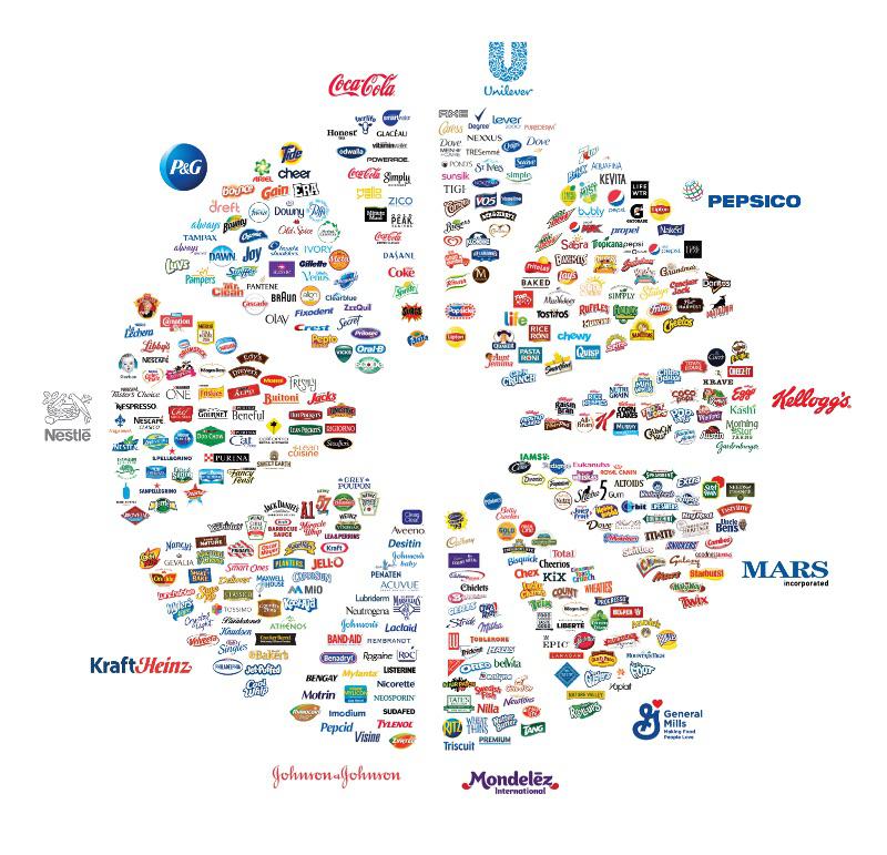 11 companies and all the products they own