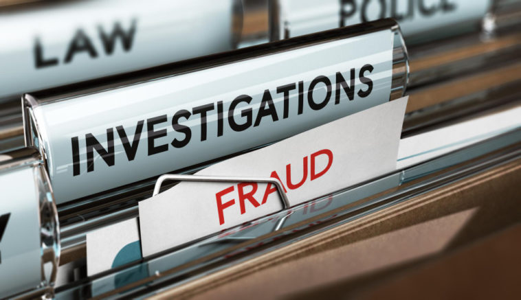 files with words law investigations and fraud