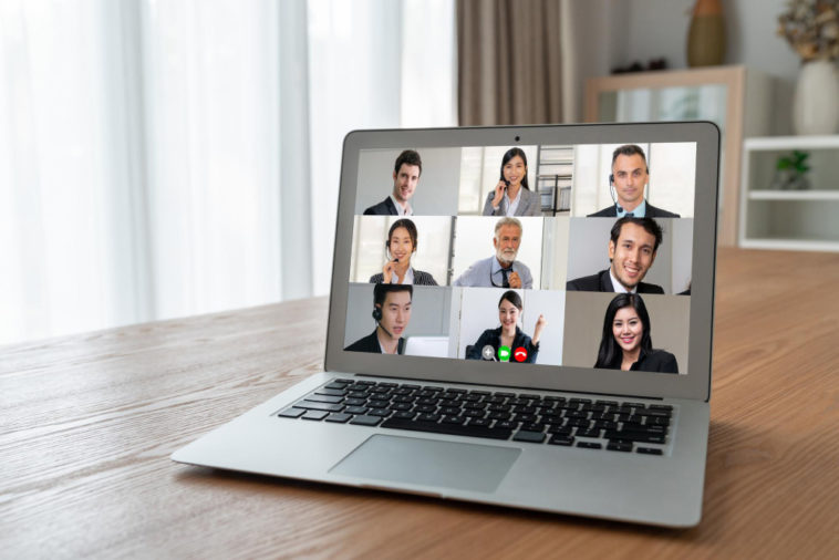 video conference with multiple people