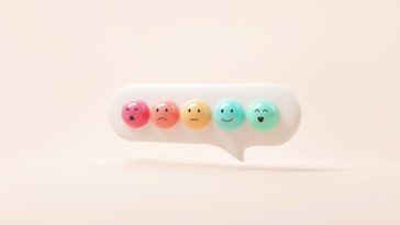 set of emoticons in a speech bubble