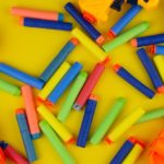 colorful nerf gun bullets