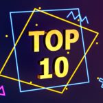 3D gold top 10 on a purple background