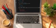 software development programming on a computer screen