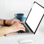 man working on a laptop