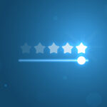 five start rating review slide bar button