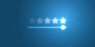 five start rating review slide bar button